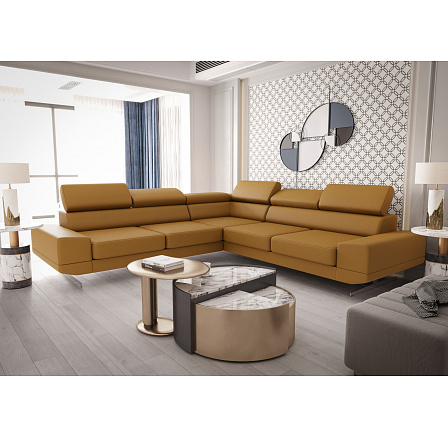 ROHOVÁ POHOVKA MILANO MAX 270x270 CM PŘÍRODNÍ KŮŽE (ODSTÍNY ŽLUTÉ) - RYCHLÉ ODESLÁNÍ ROHOVÁ POHOVKA MILANO MAX 270x270 CM PŘÍRODNÍ KŮŽE (ODSTÍNY ŽLUTÉ) - RYCHLÉ ODESLÁNÍ