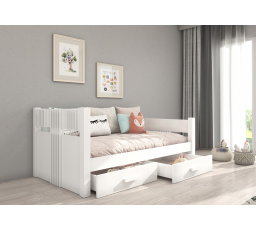 Patrová postel BIBI 180x80 Bílá+Bílá