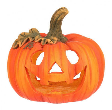 Dýně s obličejem - magnesium, na svíčku, barva oranžová Dýně s obličejem - magnesium, na svíčku, barva oranžová