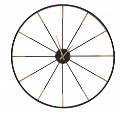 Hodiny nástěnné - pr. 65 cm, kovové, tvar kola