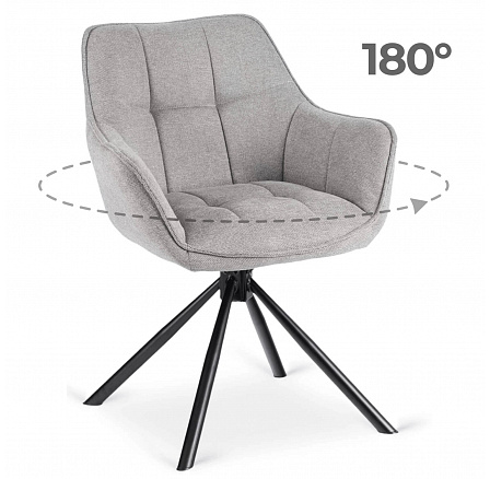 Otočná židle PEONY 2 Šedá