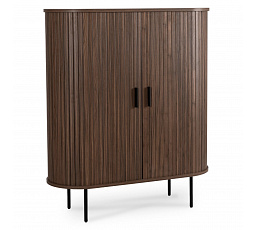 Komoda TRISH 100 cm Dvoudveřová Posuvná Ořech