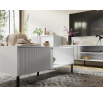 Tv komoda Michel R6, bílá/bílé lamely