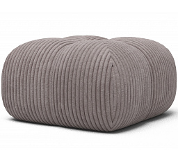 Čalouněný puf Covio, světle šedý samet Modullo 03 85x52