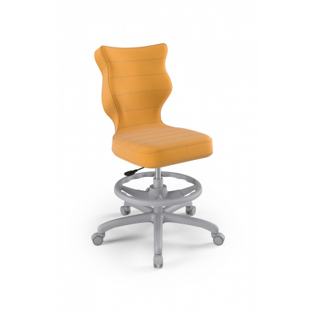 Židle kancelářská Petit, šedá Velvet 35 velikost 6 WK+P