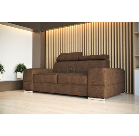Sofa ROYAL II 225 cm - hnědá