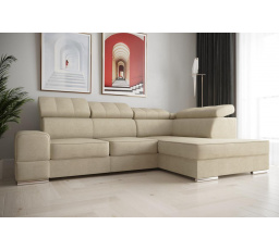 Rohová sedací souprava ROYAL I 260×185 - pravá, béžová