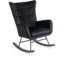 Houpací křeslo JACKSON Černý Sametový