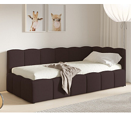 Postel TUNIS 200 x 120, nízký bok, Velutto 17, Pravá