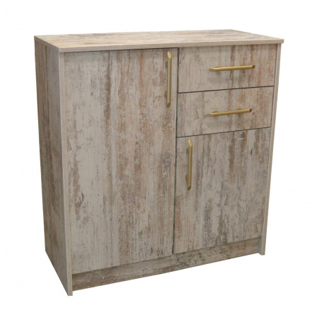 Komoda K1-2D2S bílá borovice