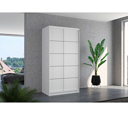 Posuvná skříň RIVA 100 Bílá+Bílá