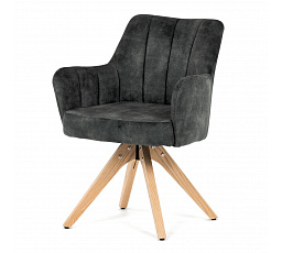 Jídelní židle, zelená, sametová látka, HC-D7188 GRN4