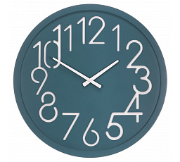 Hodiny nástěnné - pr. 60 cm, MDF, modré