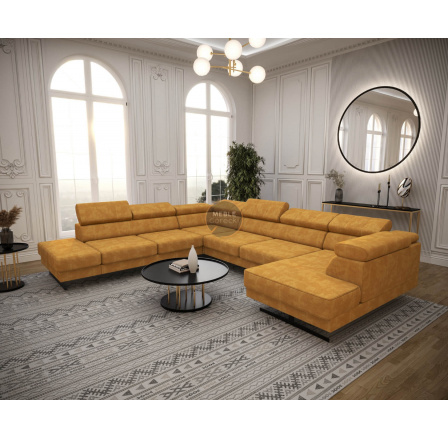 Rohová sedací souprava EMPORIO MAX II 300X350X180 - volitelný odstín , levá