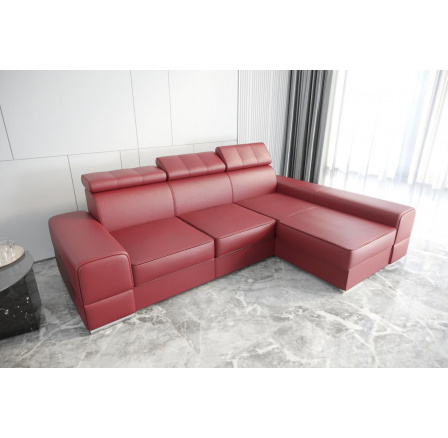 Rohová sedací souprava ROYAL přírodní kůže 295x185 - pravá, přírodní kůže - volitelná barva