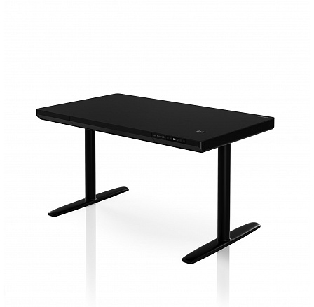 Elektrický výškově nastavitelný stůl sit-stand se zásuvkou a bezdrátovou nabíječkou Qi, černý, 1200 mm: ELLIS