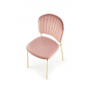 Jídelní židle K499, Růžová/Zlatá