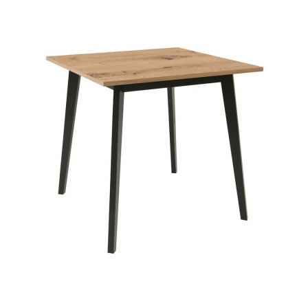 Jídelní stůl ASTI, dub artisan/černá