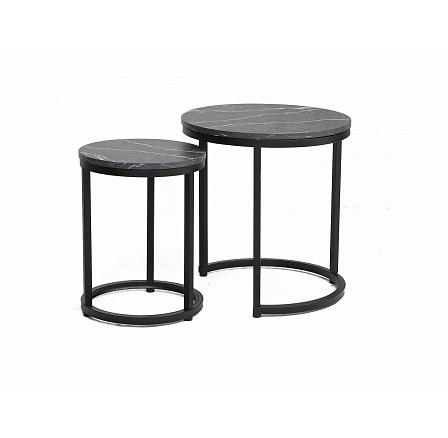 Konferenční stůl HOLA , efekt černého mramoru/černý mat Konferenční stůl HOLA , efekt černého mramoru/černý mat