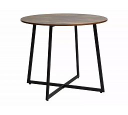 Jídelní stůl LUNA, Hnědá rustikální/Černý mat