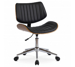 Otočná židle TEKSAS Černá Ekokůže