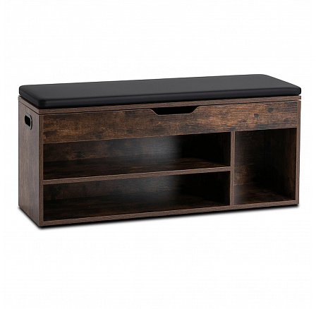 Botník ALEC 100 cm Dub Rustikální/Černý