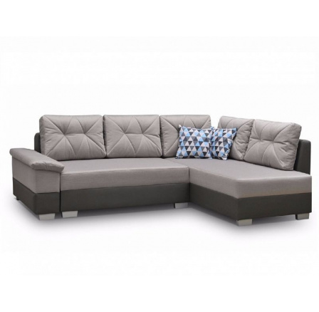 MANHATTAN Pravá sedací souprava Novel 11 sv.šedá/Madryt 195 tmavě šedá (MRS) - kolekce "MRS" (K250-Z)