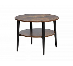 Konferenční stůl ELLA B, Hnědá rustikální/Černý mat