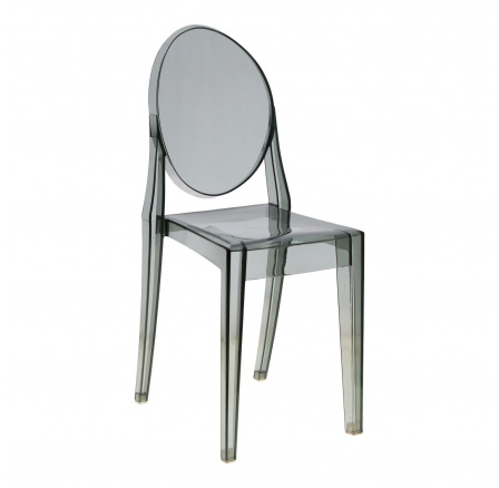 Židle Viki šedá transp. Židle Viki šedá transp.