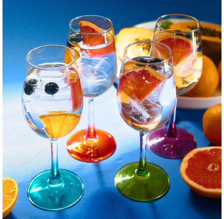 LAIA SUMMER sklenice s barevnou nohou, 4 kusy 0.32 l 993903