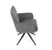 Jídelní židle, šedá, látka, DCH-P3170 GREY2