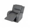 Polohovací křeslo, šedá, látka vintage, TV-4089 GREY