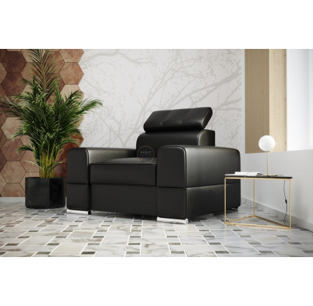 Křeslo ROYAL 114 cm - černá eko kůže Křeslo ROYAL 114 cm - černá eko kůže