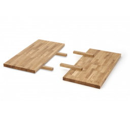 APEX & RADUS - nástavec na stůl 85x40 cm; masivní dřevo - dub barva: přírodní dub (1p=1kpl)
