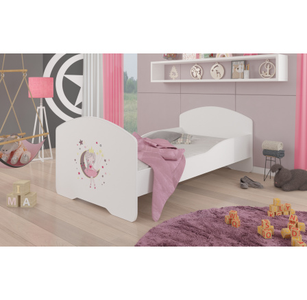 Postel s matrací PEPE SLEEPING PRINCESS 140x70 Bílá