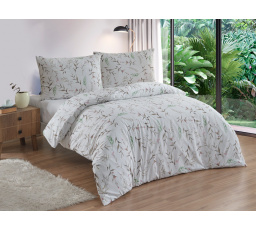 Prodloužené flanelové povlečení 140x220, 70x90 Verona natur
