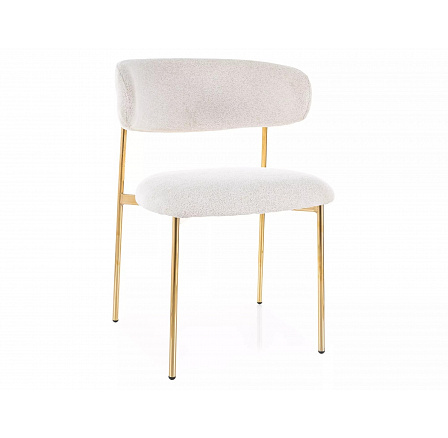 Jídelní židle ELTON RAVEN, Béžová 22/Zlatá