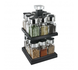 Dvouúrovňový stojan na koření čtvercový