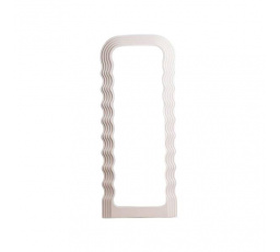 Zrcadlo COSIMO v nepravidelném rámu barvy ecru 110x47x3.5cm 735233