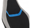 Herní židle, houpací mechanismus, černá látka, KA-L611 BLUE