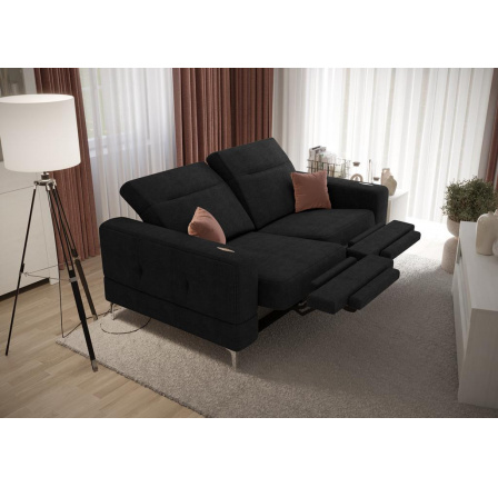Sofa , relax MALIBU II 180 cm - černá Sofa , relax MALIBU II 180 cm - černá