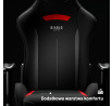 Herní křeslo látkové Starter černo-červené