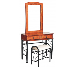 1102 toaletný stolík s taburetkou antická čerešňa (S) (K150-Z)