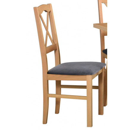 NIEL 11 (NILO 11) -jídelní židle dřevo DUB GRANDSON/ látka grafitová č.26x - kolekce "DRE" (K150-Z)