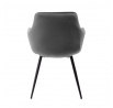 Židle ETIENNE velur šedá 56x61x86 cm ALL 847320