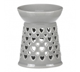 Aroma lampa, porcelánová. Šedivá barva.