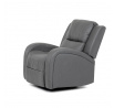 Polohovací křeslo, šedá, látka vintage, TV-4089 GREY