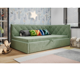 Postel ELZA - zelená - T33, Pravá strana