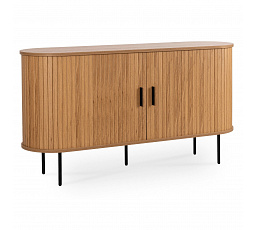 Komoda TRISH 140 cm Dvoudveřová Posuvná Dub