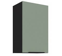 Horní skříňka ARIA - 45 G-72 1F, Černá/Aquamarine